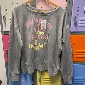 Disney Kids Gray Sweatshirt with Toy Story Graphic, XL, NWT